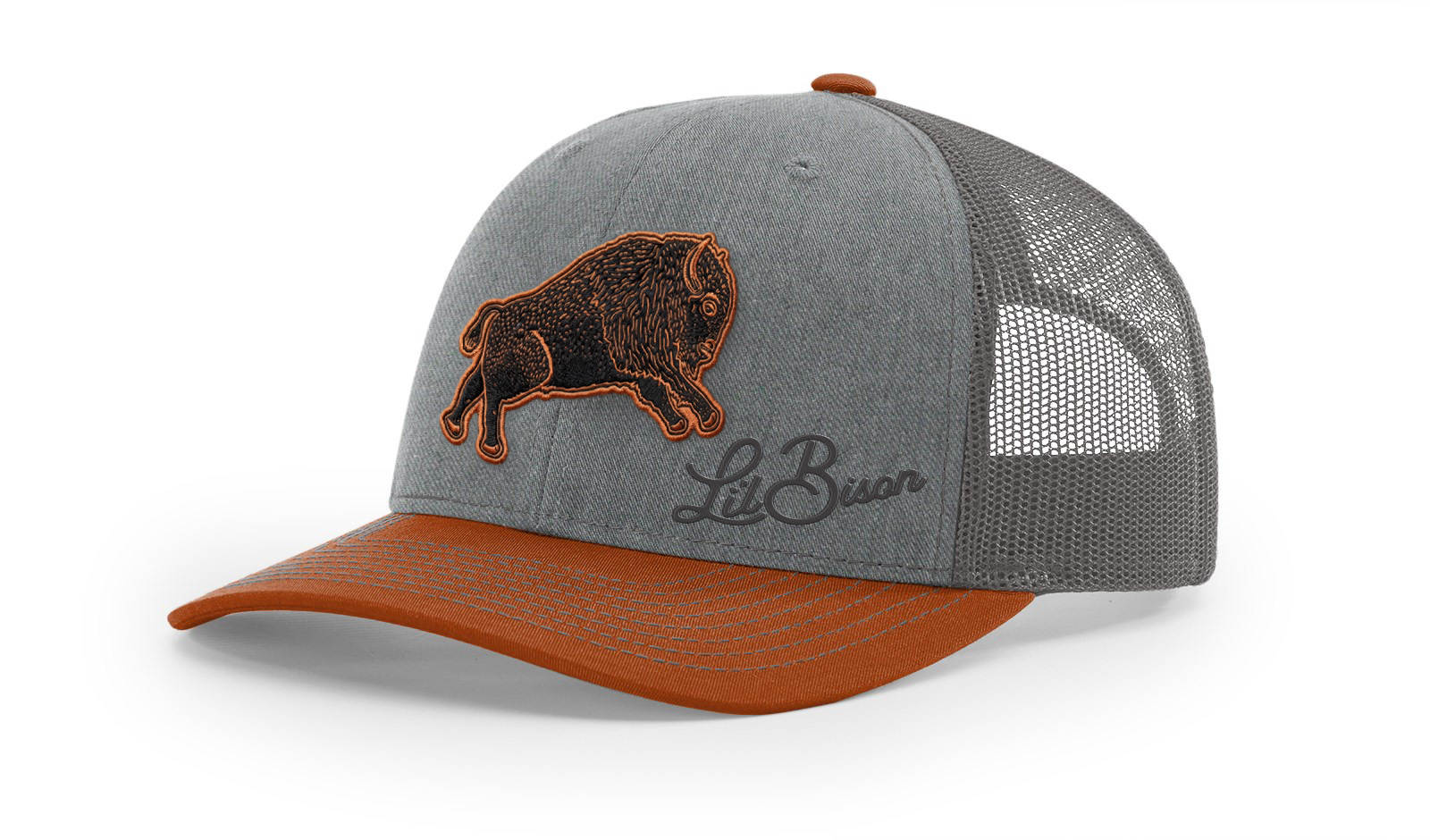 Lil Bison Orange Trucker Hat